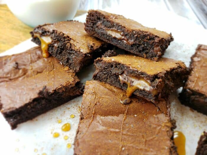 salted caramel mexican spice brOwnies - Sugar Booger Sweets