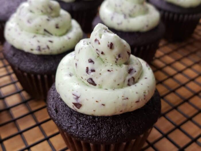 mint chOcOlate chip cupcakes - Sugar Booger Sweets