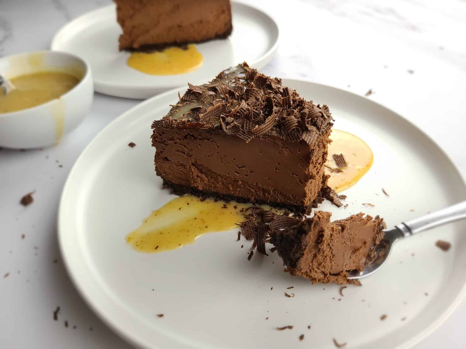 dark chOcOlate cheesecake with peanut butter ganache Sugar Booger Sweets