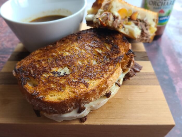 cider-braised pOt rOast patty melt - Sugar Booger Sweets
