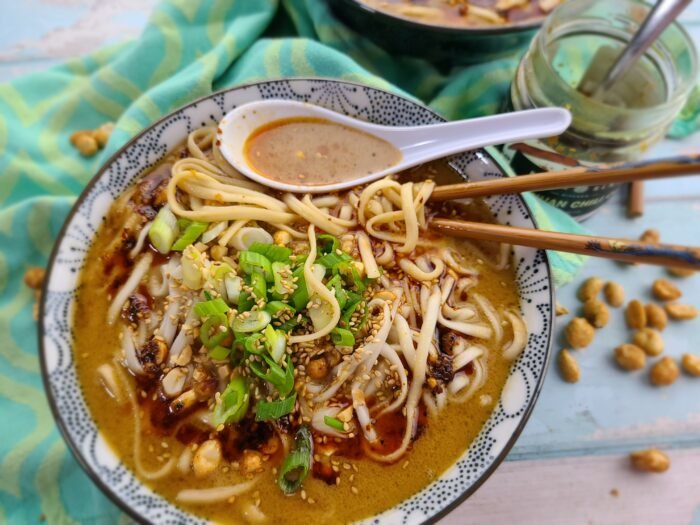 peanut satay ramen - Sugar Booger Sweets